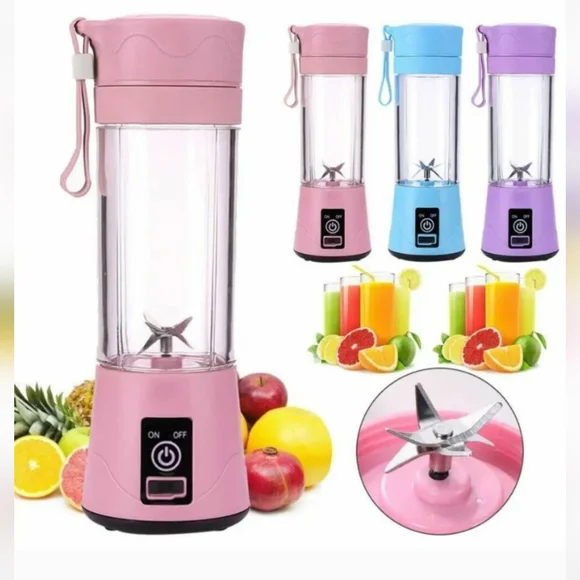 Portable Blender Juicer Cup USB Rechargeable Smoothies Mixer Fruit Machine - Picture 2 of 4